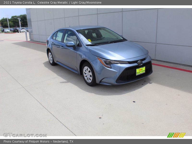 Front 3/4 View of 2021 Corolla L