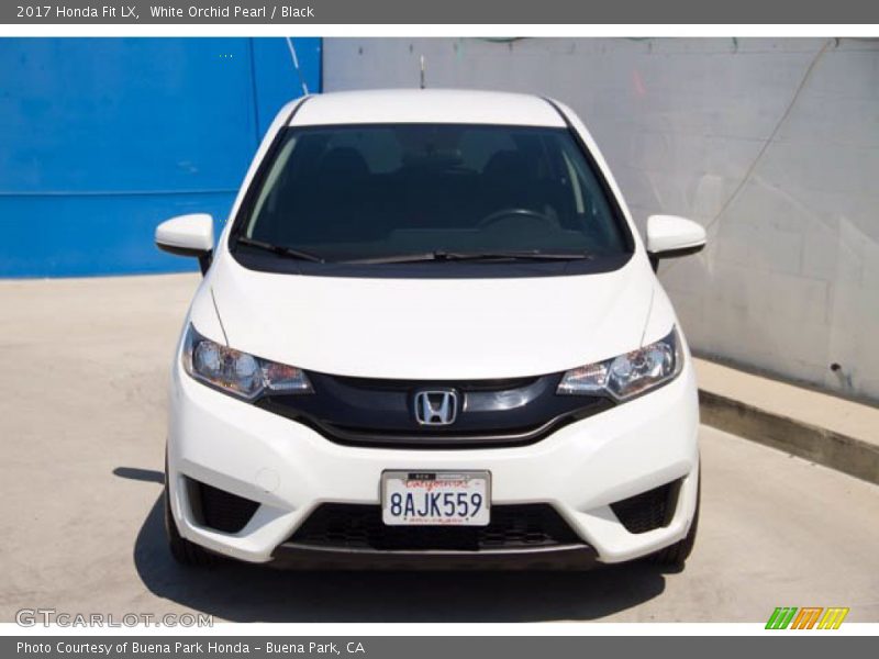 White Orchid Pearl / Black 2017 Honda Fit LX