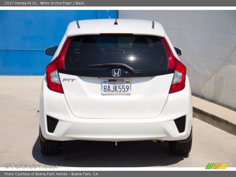 White Orchid Pearl / Black 2017 Honda Fit LX