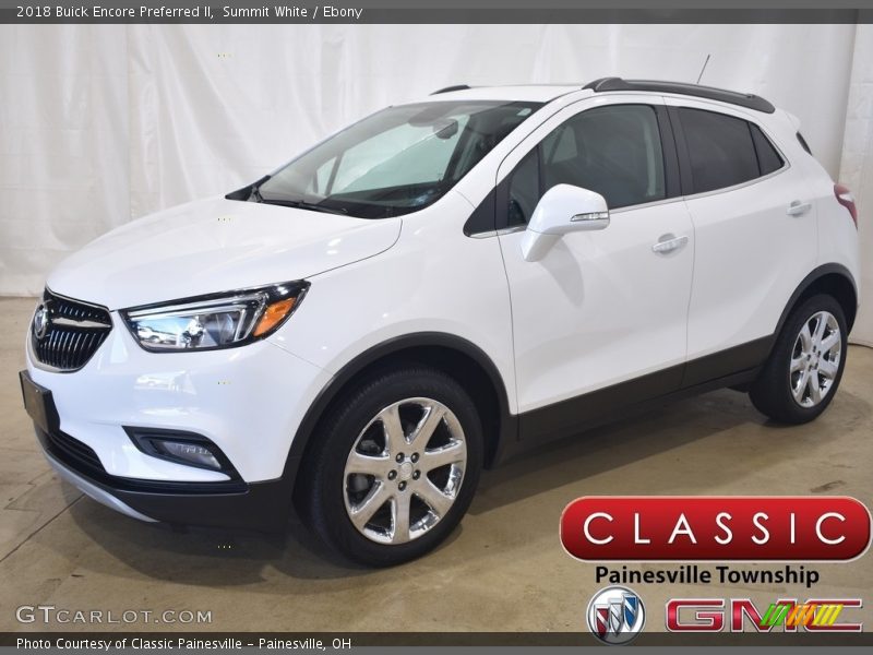 Summit White / Ebony 2018 Buick Encore Preferred II