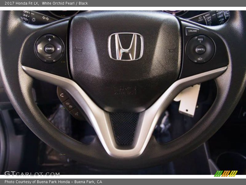 White Orchid Pearl / Black 2017 Honda Fit LX