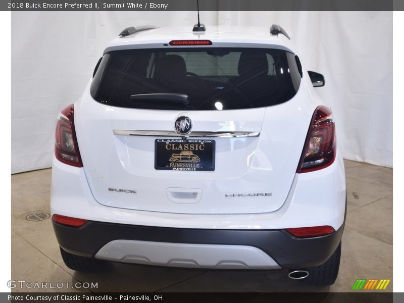 Summit White / Ebony 2018 Buick Encore Preferred II