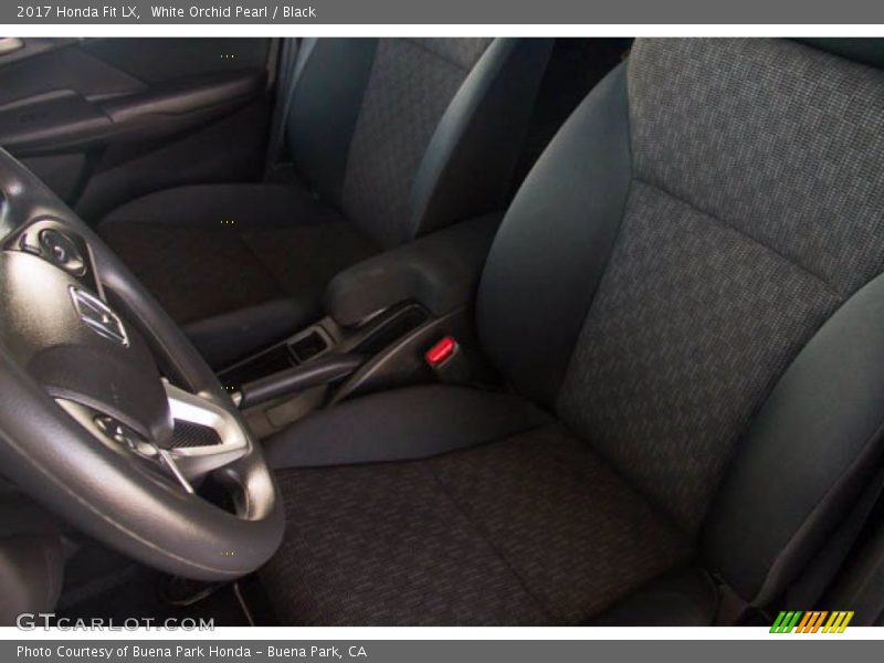 White Orchid Pearl / Black 2017 Honda Fit LX