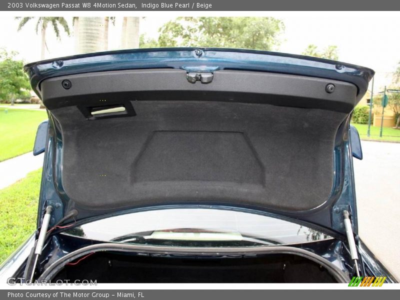 Indigo Blue Pearl / Beige 2003 Volkswagen Passat W8 4Motion Sedan