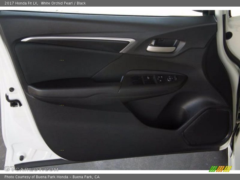 White Orchid Pearl / Black 2017 Honda Fit LX