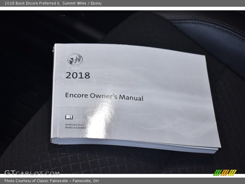 Summit White / Ebony 2018 Buick Encore Preferred II