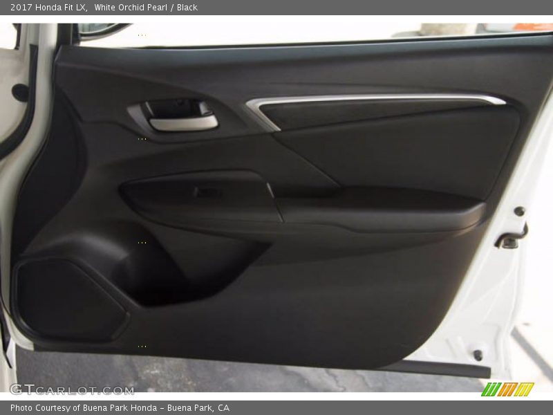 White Orchid Pearl / Black 2017 Honda Fit LX