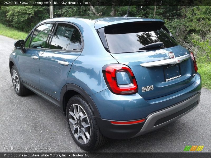 Blue Sky Metallic / Black 2020 Fiat 500X Trekking AWD