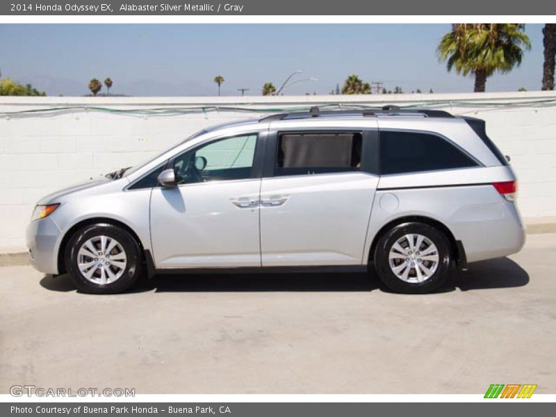 Alabaster Silver Metallic / Gray 2014 Honda Odyssey EX