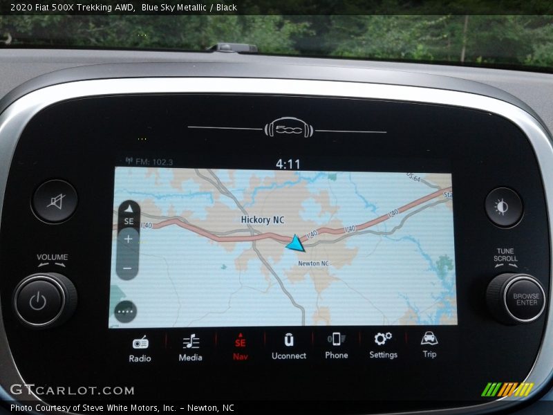 Navigation of 2020 500X Trekking AWD