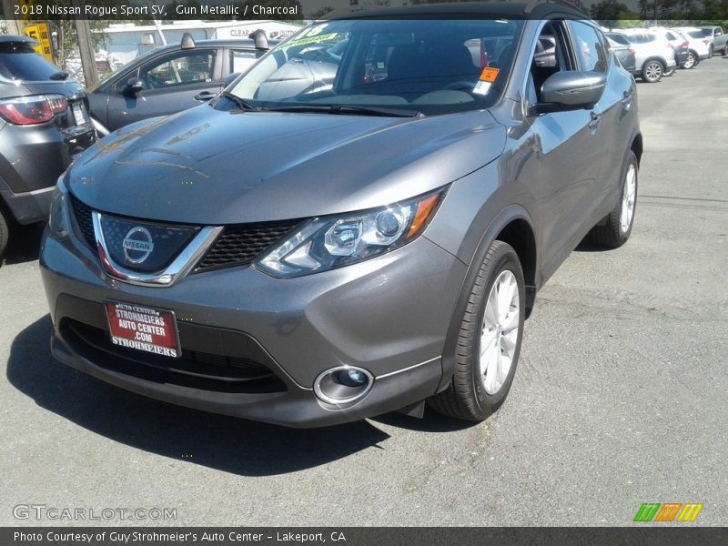 Gun Metallic / Charcoal 2018 Nissan Rogue Sport SV