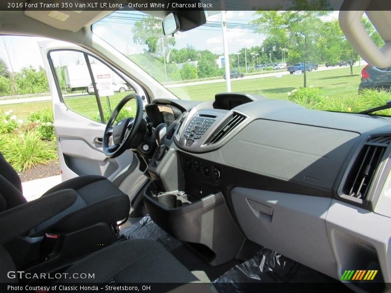 Oxford White / Charcoal Black 2016 Ford Transit 350 Van XLT LR Long
