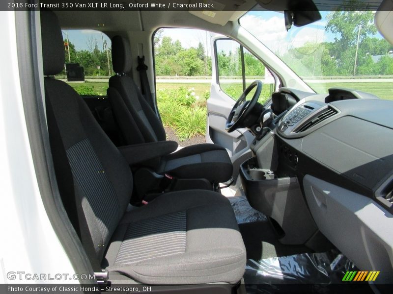 Oxford White / Charcoal Black 2016 Ford Transit 350 Van XLT LR Long