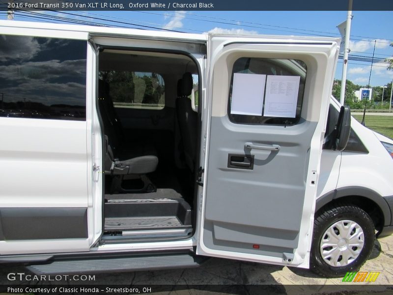 Oxford White / Charcoal Black 2016 Ford Transit 350 Van XLT LR Long