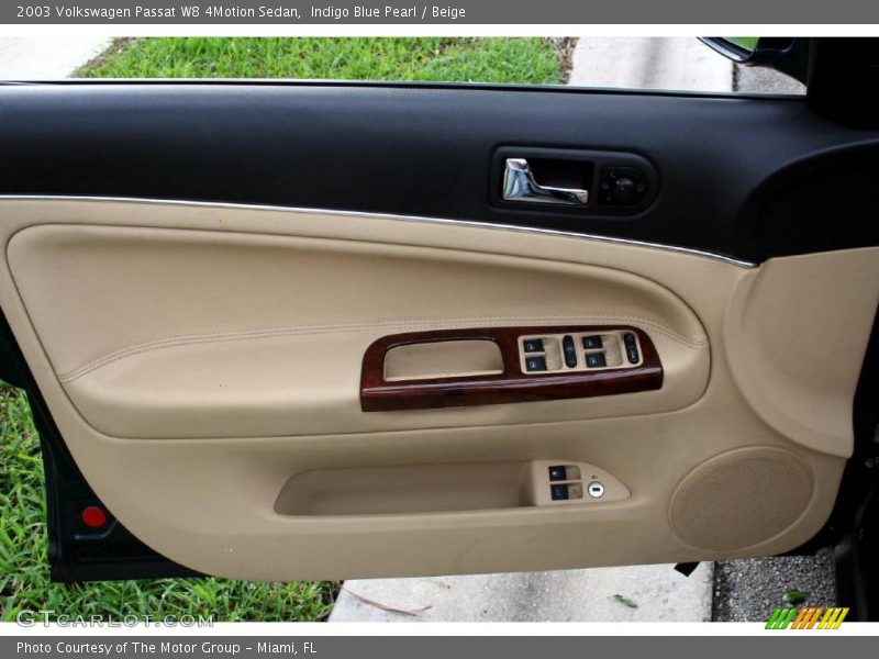 Indigo Blue Pearl / Beige 2003 Volkswagen Passat W8 4Motion Sedan