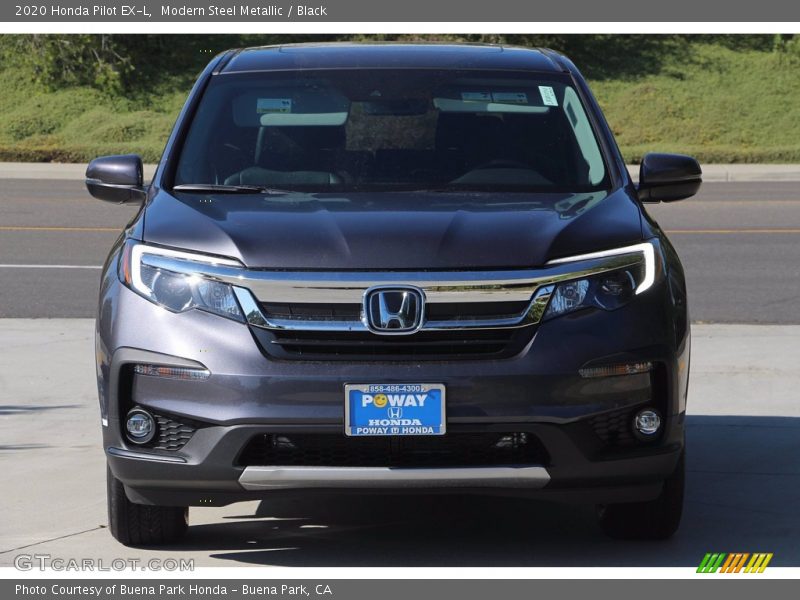 Modern Steel Metallic / Black 2020 Honda Pilot EX-L