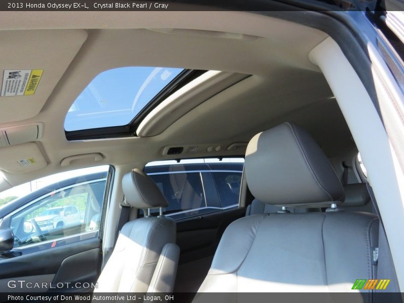 Crystal Black Pearl / Gray 2013 Honda Odyssey EX-L
