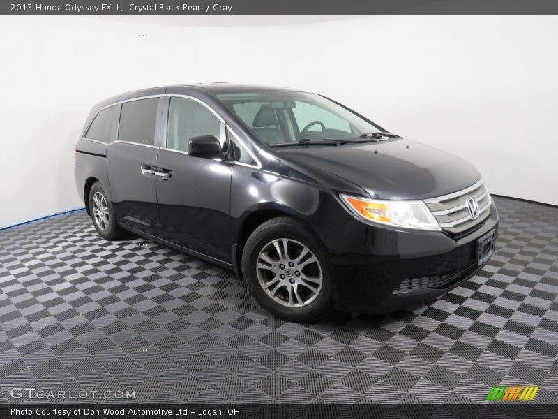 Crystal Black Pearl / Gray 2013 Honda Odyssey EX-L