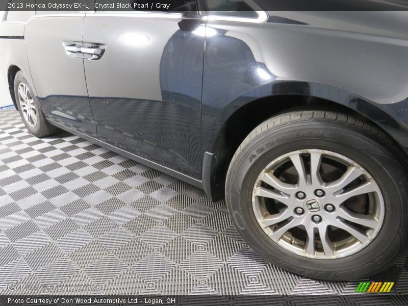 Crystal Black Pearl / Gray 2013 Honda Odyssey EX-L