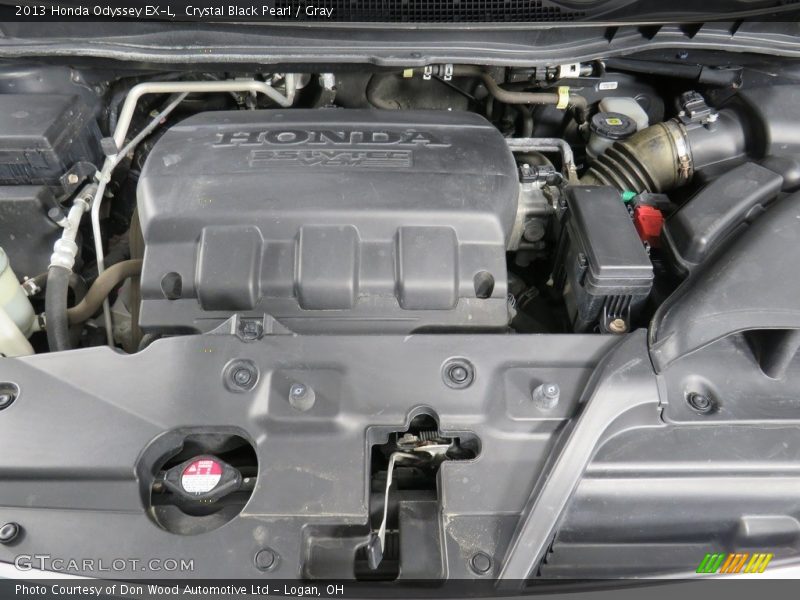 Crystal Black Pearl / Gray 2013 Honda Odyssey EX-L