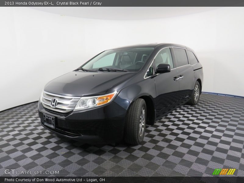 Crystal Black Pearl / Gray 2013 Honda Odyssey EX-L