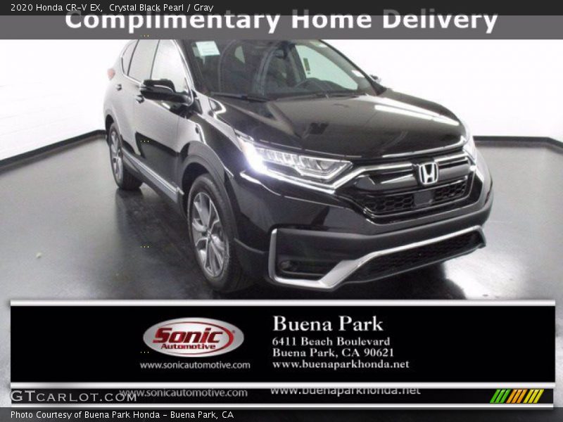 Crystal Black Pearl / Gray 2020 Honda CR-V EX