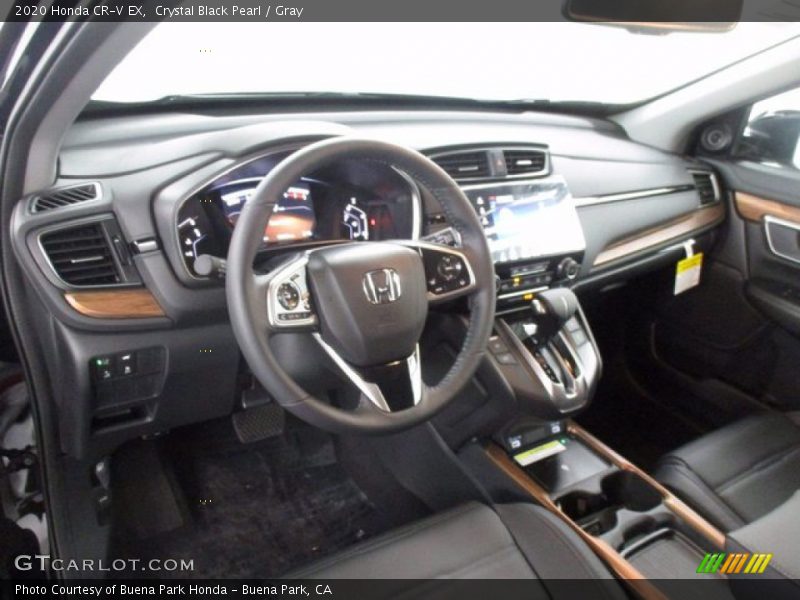 Crystal Black Pearl / Gray 2020 Honda CR-V EX