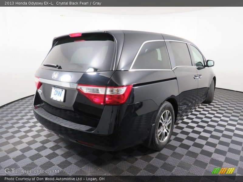 Crystal Black Pearl / Gray 2013 Honda Odyssey EX-L