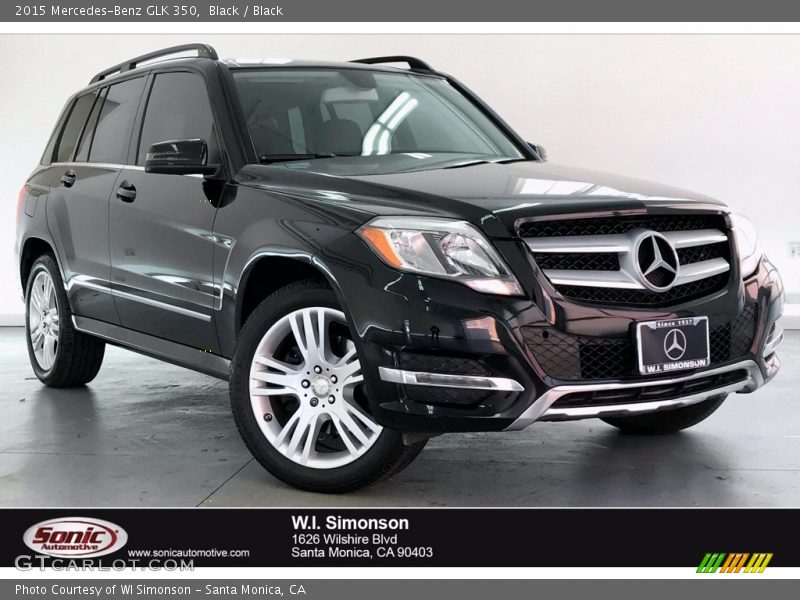 Black / Black 2015 Mercedes-Benz GLK 350