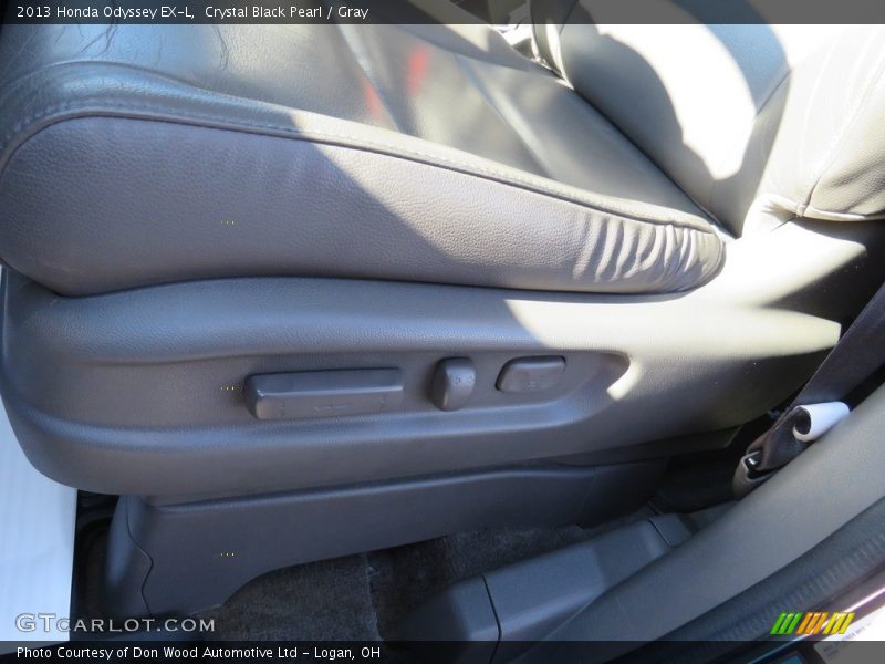 Crystal Black Pearl / Gray 2013 Honda Odyssey EX-L