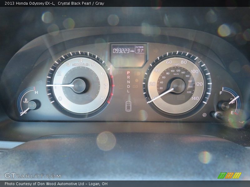 Crystal Black Pearl / Gray 2013 Honda Odyssey EX-L