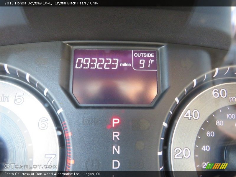 Crystal Black Pearl / Gray 2013 Honda Odyssey EX-L