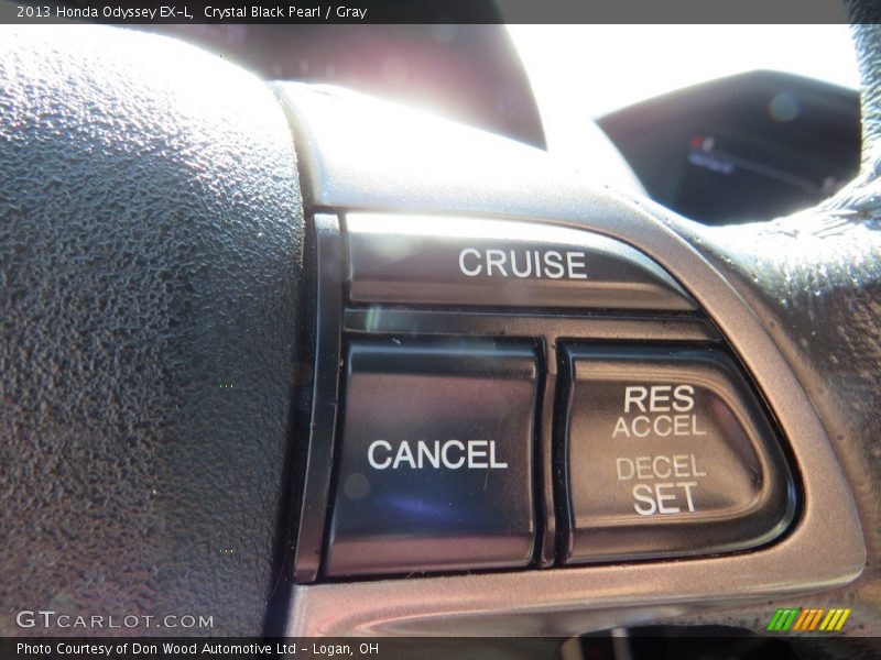 Crystal Black Pearl / Gray 2013 Honda Odyssey EX-L