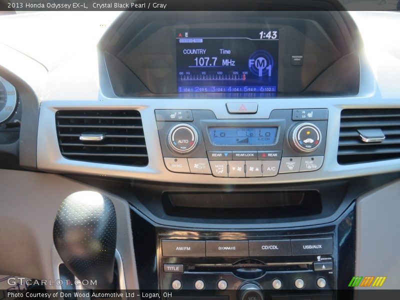 Crystal Black Pearl / Gray 2013 Honda Odyssey EX-L