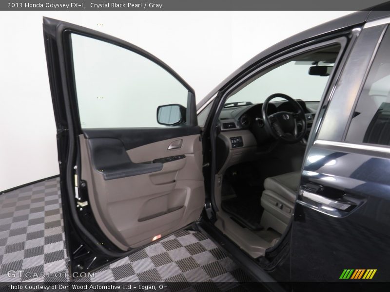 Crystal Black Pearl / Gray 2013 Honda Odyssey EX-L