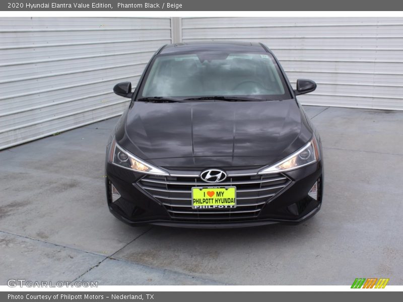 Phantom Black / Beige 2020 Hyundai Elantra Value Edition