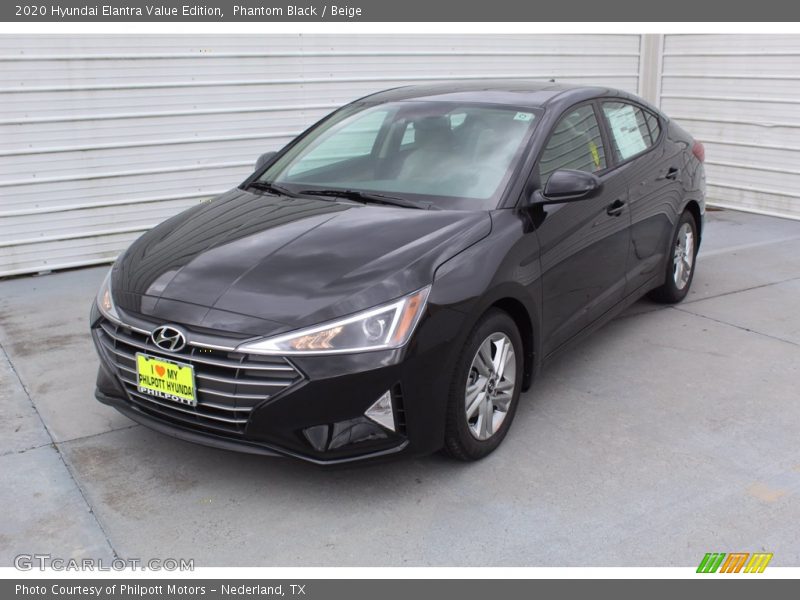 Phantom Black / Beige 2020 Hyundai Elantra Value Edition