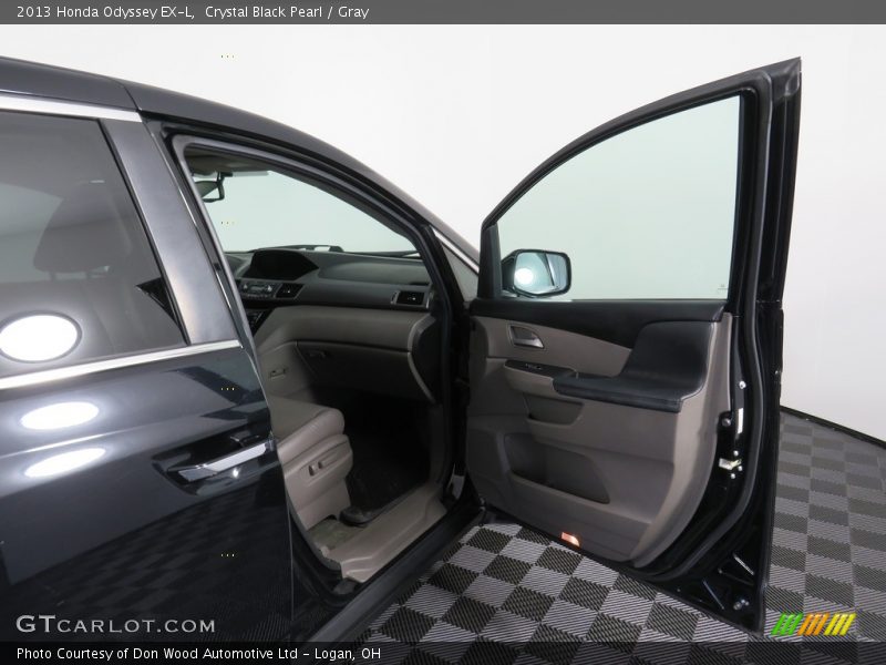 Crystal Black Pearl / Gray 2013 Honda Odyssey EX-L