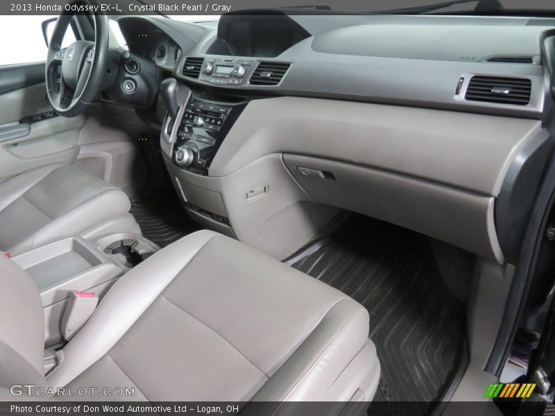 Crystal Black Pearl / Gray 2013 Honda Odyssey EX-L