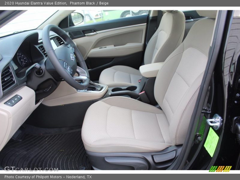 Phantom Black / Beige 2020 Hyundai Elantra Value Edition