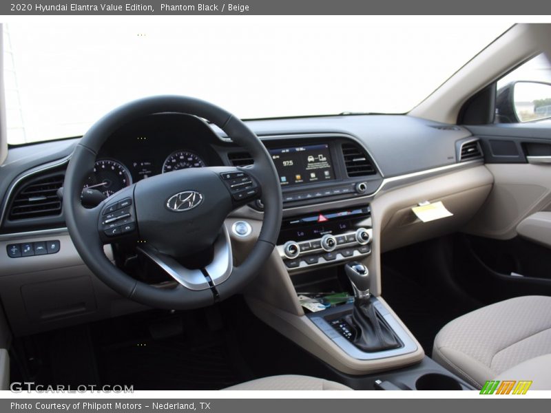 Phantom Black / Beige 2020 Hyundai Elantra Value Edition