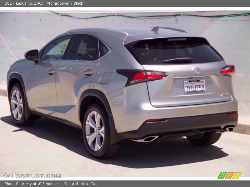 Atomic Silver / Black 2017 Lexus NX 200t