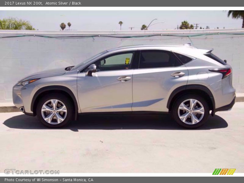 Atomic Silver / Black 2017 Lexus NX 200t