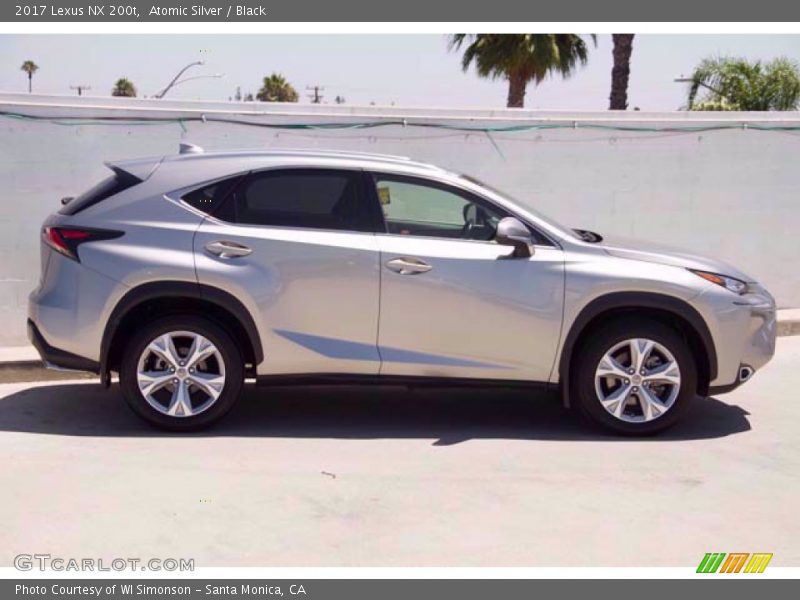 Atomic Silver / Black 2017 Lexus NX 200t