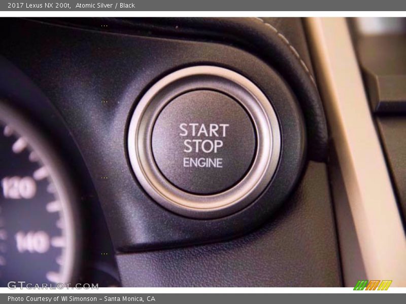 Atomic Silver / Black 2017 Lexus NX 200t