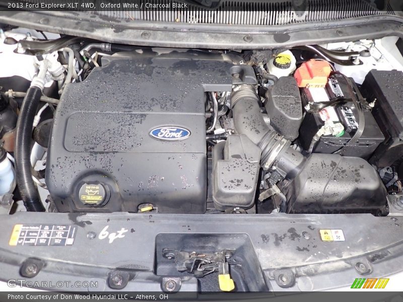 Oxford White / Charcoal Black 2013 Ford Explorer XLT 4WD