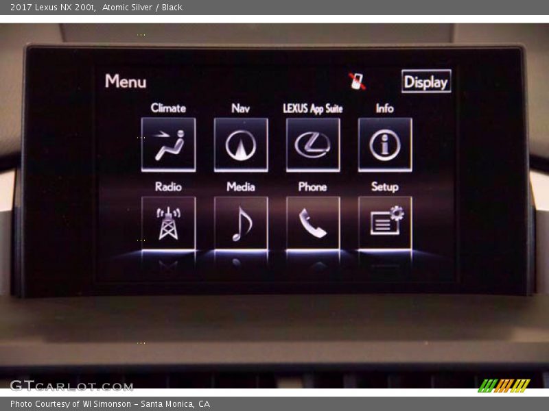 Atomic Silver / Black 2017 Lexus NX 200t