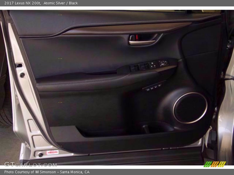 Atomic Silver / Black 2017 Lexus NX 200t