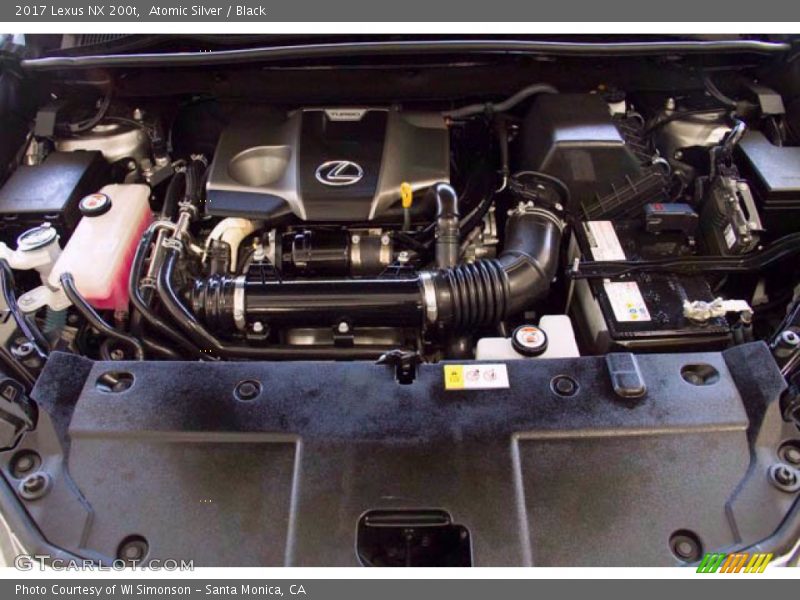Atomic Silver / Black 2017 Lexus NX 200t