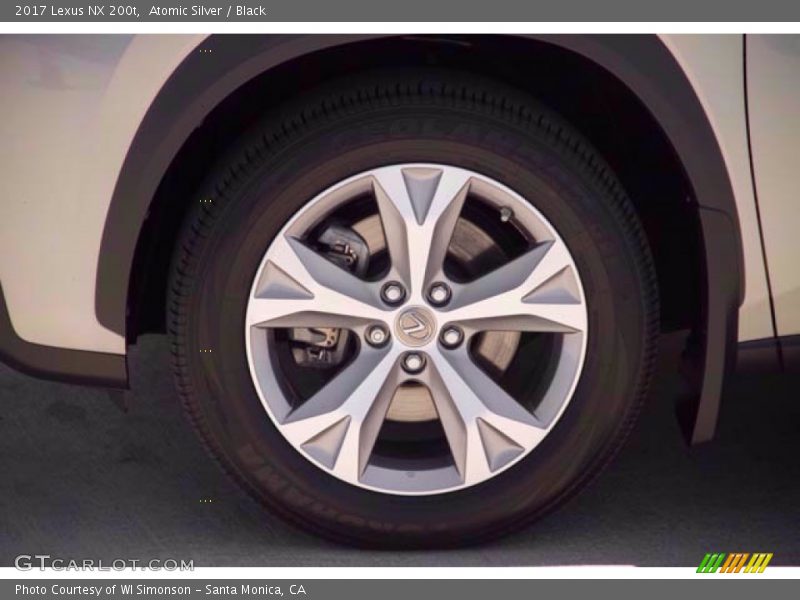 Atomic Silver / Black 2017 Lexus NX 200t
